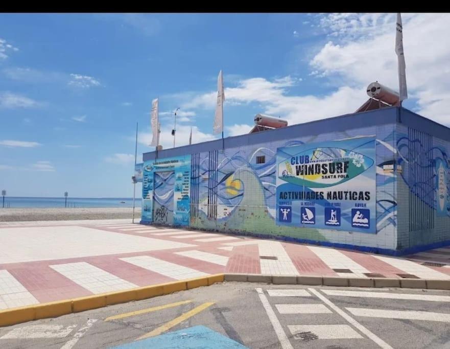 Apartamento Frente Al Mar, Familiar Y Acogedor. Santa Pola Eksteriør bilde